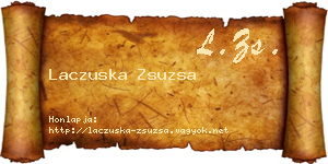 Laczuska Zsuzsa névjegykártya